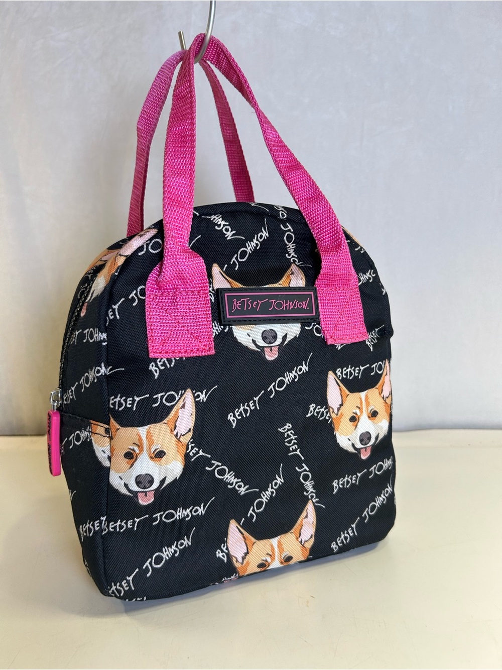 Betsey Johnson Insulated Lunch Tote Cooler Bag Corgi Dog Print - Picture 2 of 12